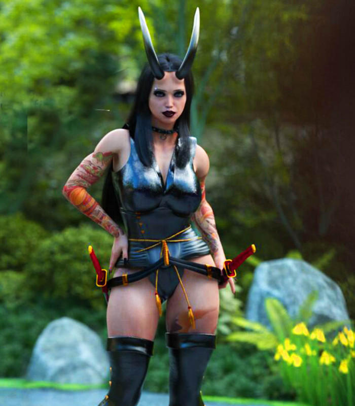 Marsa - Miko the ONI-exterminater 3D Porn Comic